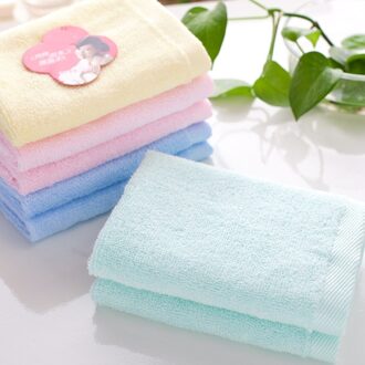 25X25Cm Baby Handdoeken Solid Bamboevezel Kind Baby Gezicht Handdoek Kleine Handdoek Badkamer Katoen 100% Gezicht voor Volwassenen Zachte Voor Body geel