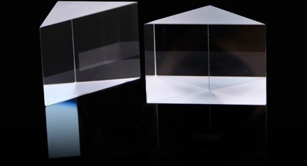 25X25X25mm Optische Experimenten Van Gelijkbenige Haakse Triprism Voor Regenboog Glas K9 Optische Glas Haakse Prisma