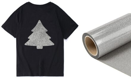 25X300Cm Pvc Warmteoverdracht Vinyl Film Warmte Persmachine T-shirt Ijzer Op Htv Afdrukken Vel Diy Kleding door 10 Voeten Glitter Roll zilver