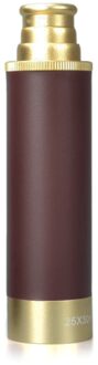 25X40 Pocket Zoomable Monoculaire Piraat Telescoop Draagbare Inklapbare Handheld Vintage Monoculaire Telescoop Bruin