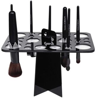 26 Gat Make-Up Borstel Rack Opbergdoos Kwast Opbergtas Plastic Kunstenaar Poreuze Kwast Orgainzer Houder #40