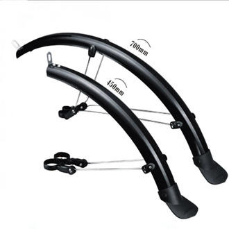 26 inch MTB Bicycle Mudguard Moutain Bike Fender Double Bracing Adjustable Size Bike wings Chrome plastic for Disc Brake