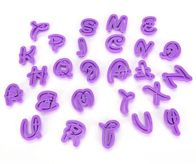 26 Stks/set Leuke Alfabet Cookie Cutter Nummer Brief Set Cake Tool Fondant Mold