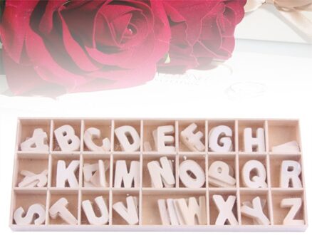 26 Stukken Hout Letters Houten Alfabetten Brief Ambachtelijke Stukken Voor Diy Bruiloft Thuis Bar Display Decor