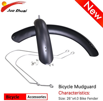 26''x4.0 Mud Guards Fender set for Fat Tire Bike Mountain Bike Beach Bike Mudguards Cycle Accessories MTB Demolition Bike Fender