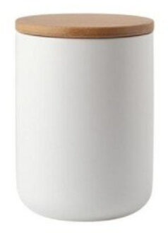 260 Ml 800 Ml 1000 Ml Nordic Stijl Verzegeld Keramische Opslag Pot Voor Specerijen Tank Container Met Deksel Fles Koffie thee Snoep Keuken wit M