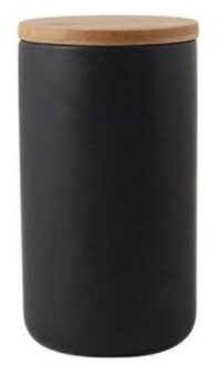 260 Ml 800 Ml 1000 Ml Nordic Stijl Verzegeld Keramische Opslag Pot Voor Specerijen Tank Container Met Deksel Fles Koffie thee Snoep Keuken zwart L