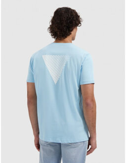 26010102 99 -  t-shirt -  essential logo - maat M Blauw