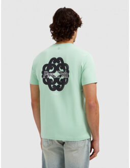 26010107 14 - bold emblem t-shirt Groen - M