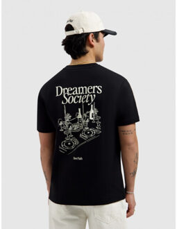 26010111 02 t-shirt dinner society Zwart - L