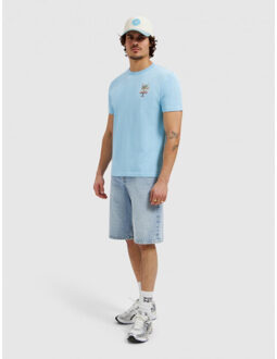 26010112 99 t-shirt flower vase Blauw - M