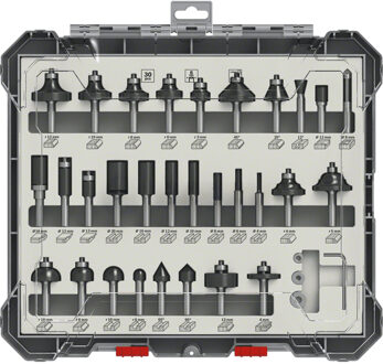 2607017475 30-delige Frezenset in cassette - 8mm