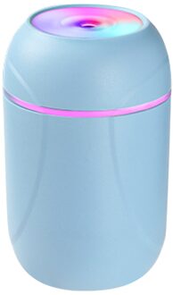 260Ml Mini Luchtbevochtiger Kleurrijke Nachtlampje Desktop Draagbare Aroma Olie Diffuser Mist Maker Voor Car Home Office Blauw