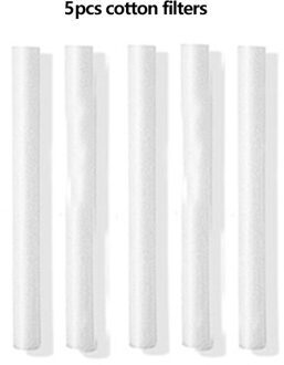 260Ml Mini Luchtbevochtiger Ultrasone Aroma Essentiële Olie Diffuser Draagbare Home Auto Mist Maker Fogger Kleurrijke Led Night Lamp enkel en alleen 5stk filter