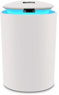 260Ml Mini Luchtbevochtiger Ultrasone Aroma Essentiële Olie Diffuser Draagbare Home Auto Mist Maker Fogger Kleurrijke Led Night Lamp wit