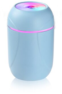 260Ml Ultrasone Auto Luchtbevochtiger Aroma Essentiële Olie Diffuser Thuis Usb Fogger Mist Maker Met Led Night Lamp blauw