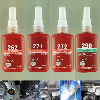 262, 271, 272, 290 50 ML Cylindrical Retainer Locking Adhesive Metal Screw Anaerobic Adhesive Thermal Strength Environment Glue