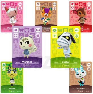 264 marshal Carte Amiibo Animal Crossing Card new Horizons for NS games Amibo Switch/lite amiibo card NFC cards series 1 2 3 4