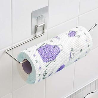 26Cm Keuken Vod Papier Opslag Rack Holder Hanger Tissue Roll Handdoekenrek Badkamer Toilet Wastafel Deur Opknoping Haak 22cm