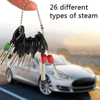 26Pcs Car Terminal Removal Tool Kit Terminal Ejector Kit Wire Connector Pin Release Extractor Puller Car Styling