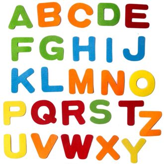 26Pcs Naaien Niet-geweven Stof Diy Craft Decoratie Kids Thuis Kleuterschool Handwerken Engels Alfabet Cartoon Vilt Letters