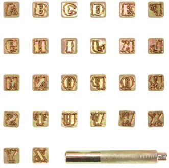 26Pcs Staal Afdrukken Punch Alfabet Letter Stamp Set Metalen Lederen Gereedschap Diy Lederen Carving Tool Printing Tool