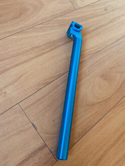 27.2X300Mm Zadelpen Dode Snelheid Seat Buis All-Aluminium Zadel Buis Sneeuwscooter Zadelpen Fiets Accessoires Car silk blauw 350