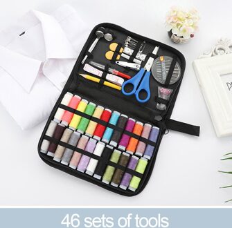 27/46/76 Pcs Diy Breien Naaien Doos Draagbare Reizen Naaien Tool Set Naald Draad Stiksels Borduren Craft Naaien Kits 46stk