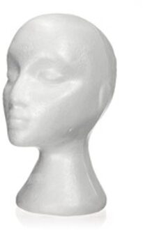 27.5x52 cm Dummy/mannequin hoofd Vrouwelijke Schuim (Polystyreen) Exposant voor cap, hoofdtelefoon, haar accessoires en pruiken Vrouw Ma