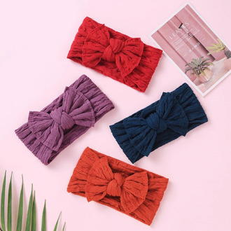 27 Pcs/lot Turban Headband Baby Knot Bows Headwraps Solid Soft Newborn Photography Props Diademas Toddler Girls Bows Headband