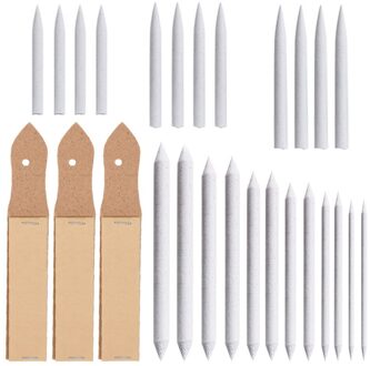 27 Stuks Blending Stompen Draagbare Tortillions Papier Kunst Blenders Kunstenaar School Schuurpapier Briefpapier Tekening Gereedschap Schilderen Studenten