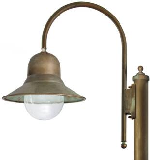 270 cm hoge lantaarnpaal Felizia in antiek messing antiek messing, helder