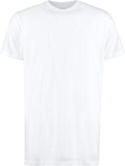 2700 - 2-pack Heren T-shirt Ronde Hals Wit Basic Extra Lang 2-pack - 3XL