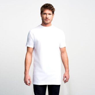 2700 - 2-pack Heren T-shirt Ronde Hals Wit Basic Extra Lang 2-pack - XXL