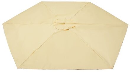 270Cm 6 Botten Waterdichte Luifel Anti Uv Tuin Parasol Luifel Cover Outdoor Paraplu Cover Canopy Patio Luifel Zon Zon onderdak Beige