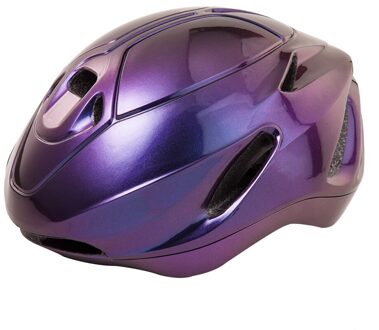276G Aerodynamische Helm Voor Mannen Vrouwen Triathlon Tt Pendelen Fietshelm Veiligheid Mtb Racefiets Helm Ultralight Casco Ciclismo Galaxy paars / L 58-62cm