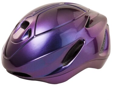 276G Aerodynamische Helm Voor Mannen Vrouwen Triathlon Tt Pendelen Fietshelm Veiligheid Mtb Racefiets Helm Ultralight Casco Ciclismo Galaxy paars / M 54-58cm