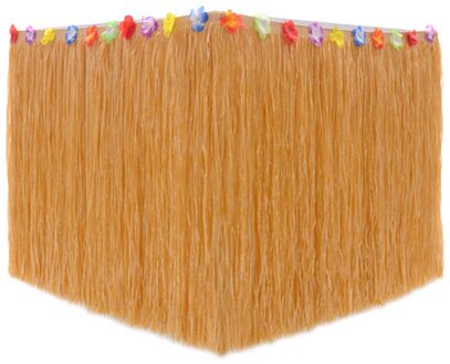 276X75Cm Tropische Tuin Voor Bbq Accessoires Multifunctionele Herbruikbare Hawaiiaanse Strand Zomer Party Decor Tafel Rok Plastic Goud