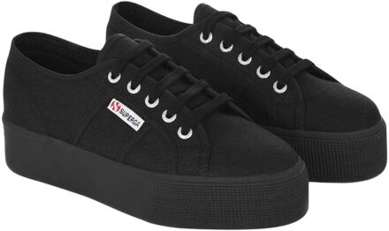 2790 dames platform sneaker - Zwart zwart - Maat 38