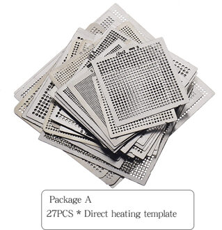 27Pcs Bga Sjablonen Sik Tin Armatuur Tin Soldeer Bal Solderen Gereedschap Bga Reballing Station Jig Kit Package A