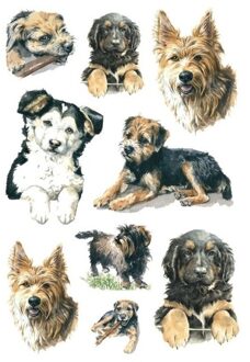 27x Honden/puppy dieren stickers - Stickers Multikleur