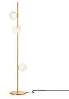 28.3 Tall Vloerlamp - Transparant - Messing base