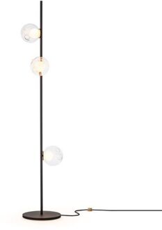 28.3 Tall Vloerlamp - Transparant - Zwarte base