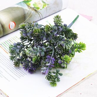 28 Hoofden Succulent Greens Boeket Flores Plastic Kunstmatige Bladeren Decoratie Nep Planten Tuin Room Decor
