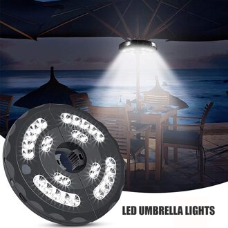 28 Leds Usb Outdoor Polen Tent Camping Lichten Warm Whtie Lamp Parasol Umbrell Led Voor Lantaarn Strand Tuin Patio Paraplu licht