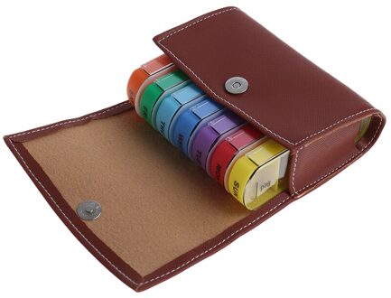 28 pleinen Wekelijkse 7 Dagen Tablet Pillendoosje Holder Travel Case Geneeskunde Organizer Container Case Portemonnee Geneeskunde Doos