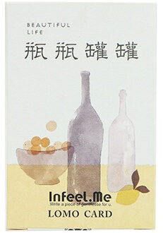 28 Sheets/Set Mooie Flessen Aquarel Serie Lomo Card Mini Postkaart Wenskaart Kerstcadeaus