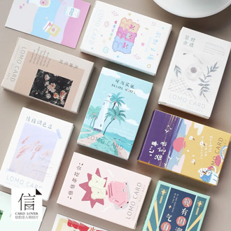 28 Sheets/Set rainbow travel around Series Lomo Card/Greeting Card/Wish Card/Christmas And New Year Gifts