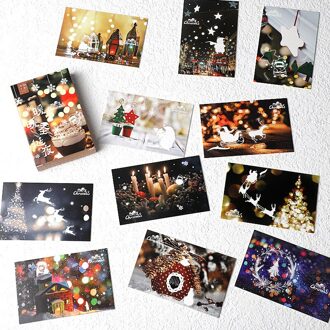 28 Sheets/Set Vrolijk Kerstfeest Lomo Card Mini Postkaart Warm Kerstavond Wensen Wenskaart Boodschap Kaart