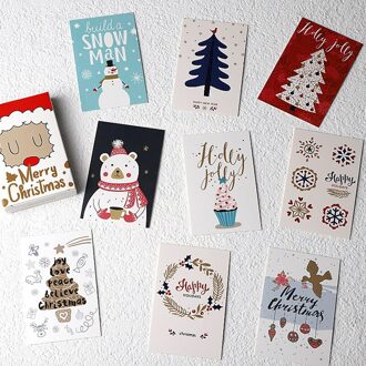 28 Sheets/Set Vrolijk Kerstfeest Lomo Card Mini Postkaart Warm Kerstavond Wensen Wenskaart Boodschap Kaart